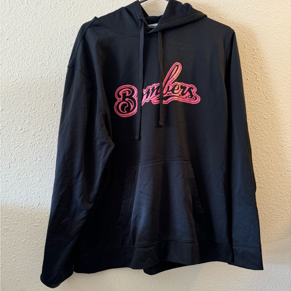 Hoodie Men's L Fleece Sweatshirt Black